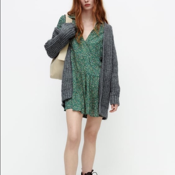 Zara Floral Print Mini Dress - Picture 3 of 10